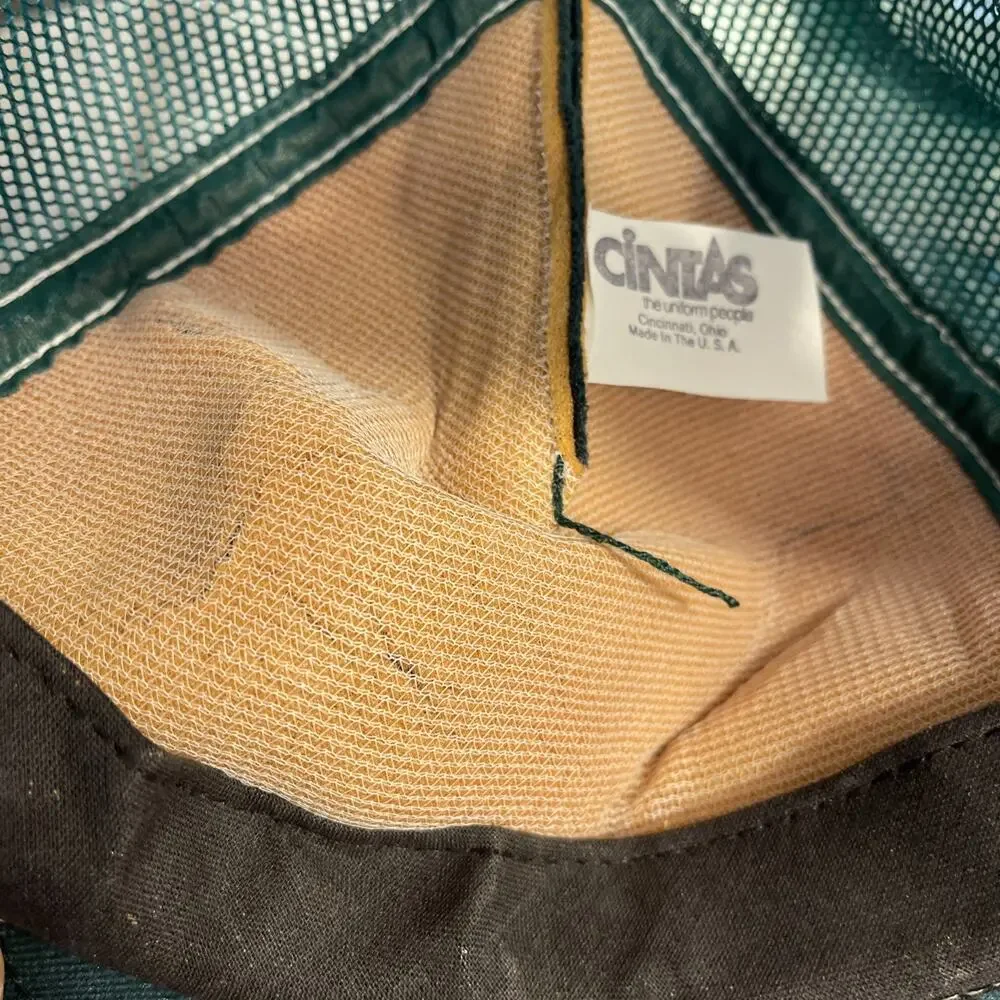 Vintage A.C. Kissling co. sauer kraut. green trucker hat Foam Breakdown